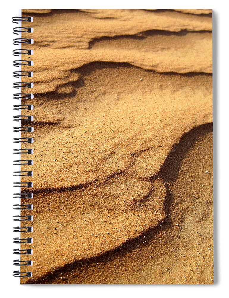 Arid Spiral Notebook featuring the photograph Sand by Amanda Mohler
