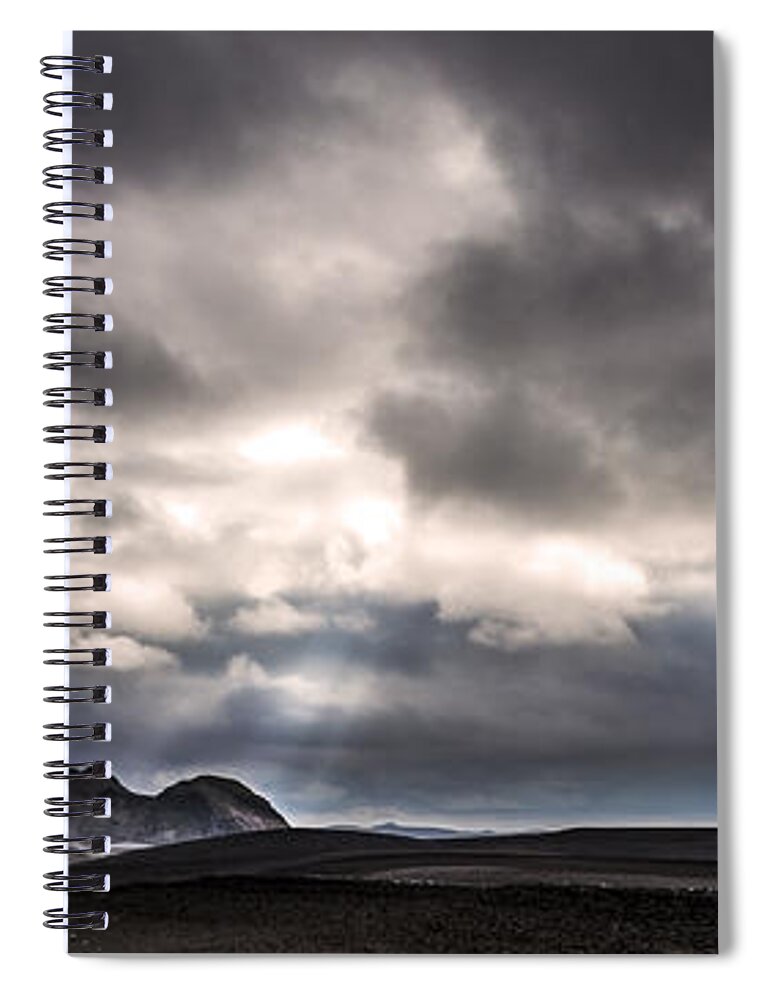 Sand Spiral Notebook featuring the photograph Sands of time by Gunnar Orn Arnason