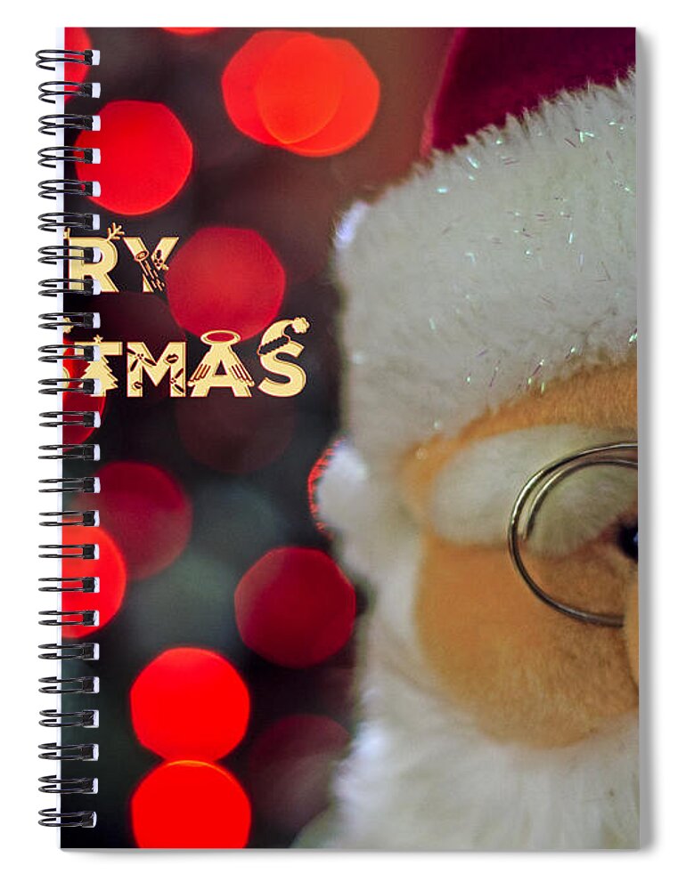 Santa Spiral Notebook featuring the photograph Santa by Spikey Mouse Photography