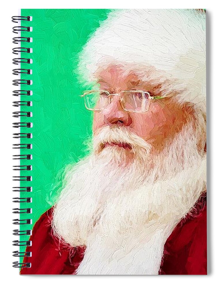 Santa Spiral Notebook featuring the photograph Santa by Ludwig Keck