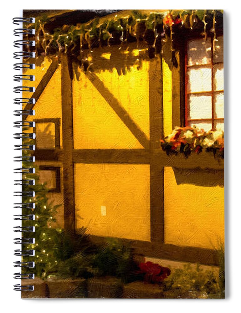 Santa Spiral Notebook featuring the photograph Santa's House by Will Wagner