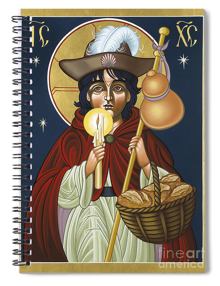 Icon Spiral Notebook featuring the painting Santo Nino de Atocha 133 by William Hart McNichols