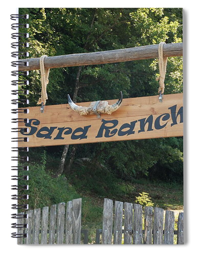 Ranch Spiral Notebook featuring the photograph Sara Ranch by Dany Lison