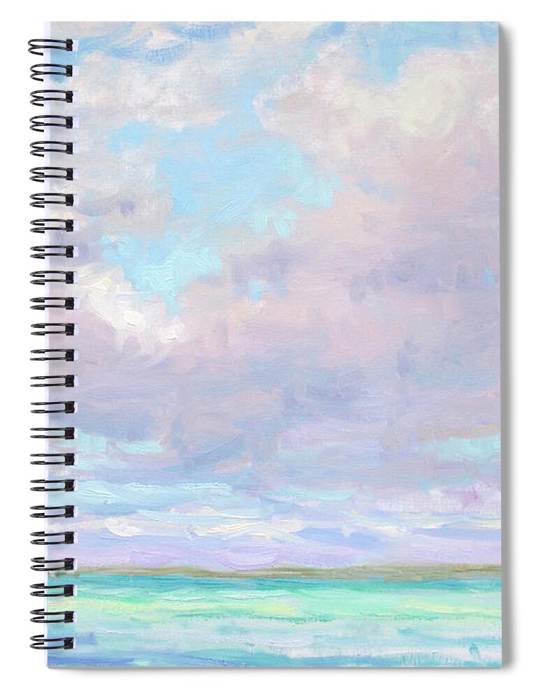 Italy Spiral Notebook featuring the painting Sardegna by Jerry Fresia