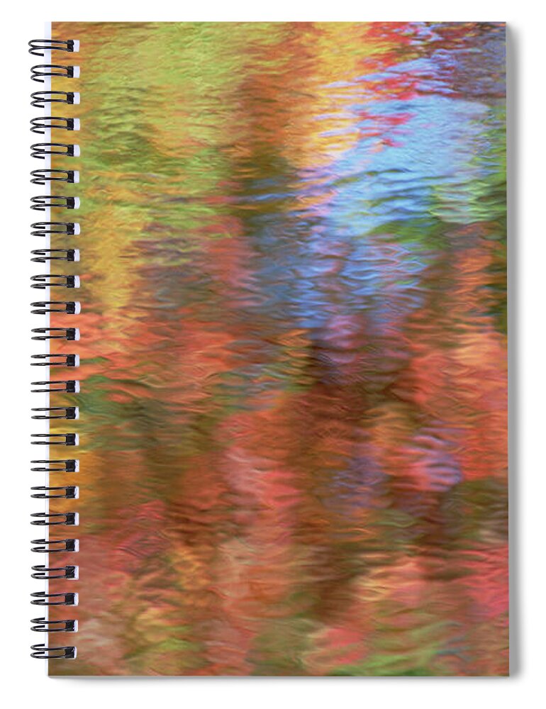 00341760 Spiral Notebook featuring the photograph Sawkill Creek Hudson River Valley by Yva Momatiuk John Eastcott