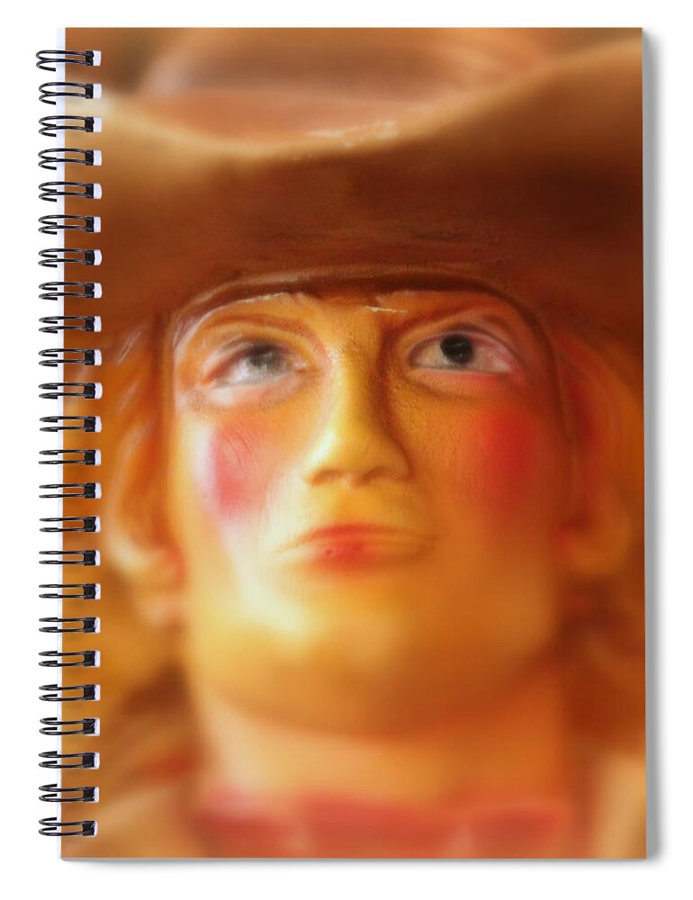Cowgirl Spiral Notebook featuring the photograph Scary Cowgirl by Lynn Sprowl