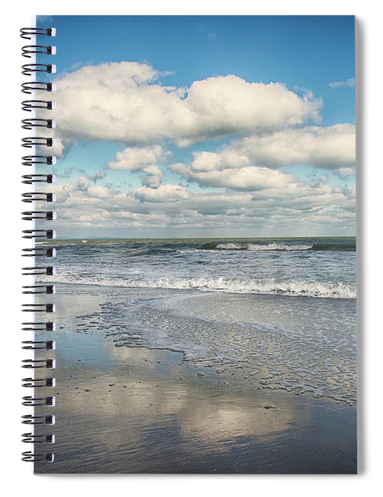 Sparse Spiral Notebook featuring the photograph Scenic Beach by Lisavalder