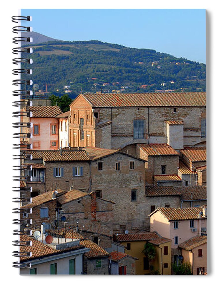 Perugia Spiral Notebook featuring the photograph Scenic Overlook Perugia by Caroline Stella