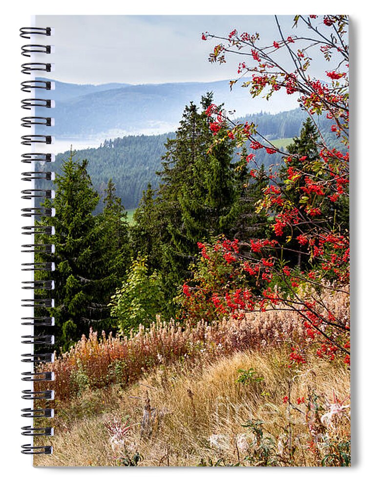 Schluchsee Spiral Notebook featuring the photograph Schluchsee in the Black Forest by Bernd Laeschke