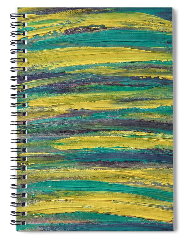 90s Spiral Notebook featuring the painting Screech by Marina McLain