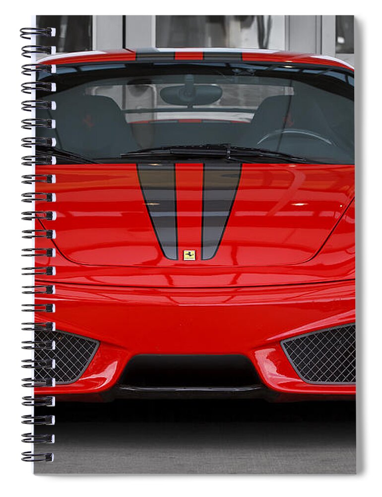 Ferrari Spiral Notebook featuring the photograph Scuderia by Dennis Hedberg