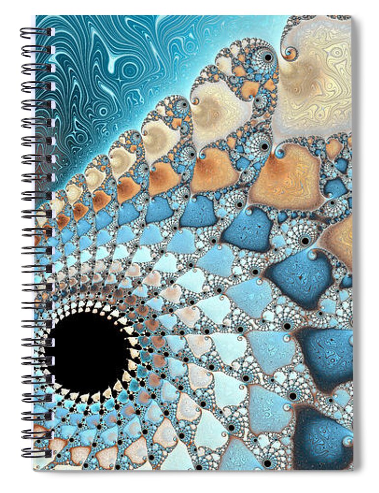 Background Spiral Notebook featuring the photograph Sea And Sand by Heidi Smith