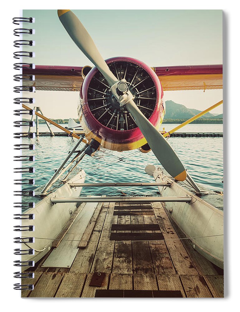 Propeller Spiral Notebook featuring the photograph Seaplane Dock by Shaunl