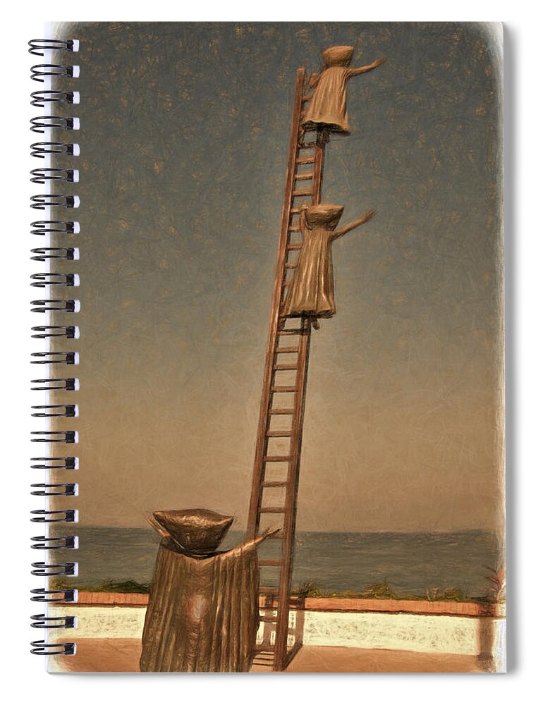 Art Spiral Notebook featuring the photograph Searching for Anwers by Maria Coulson