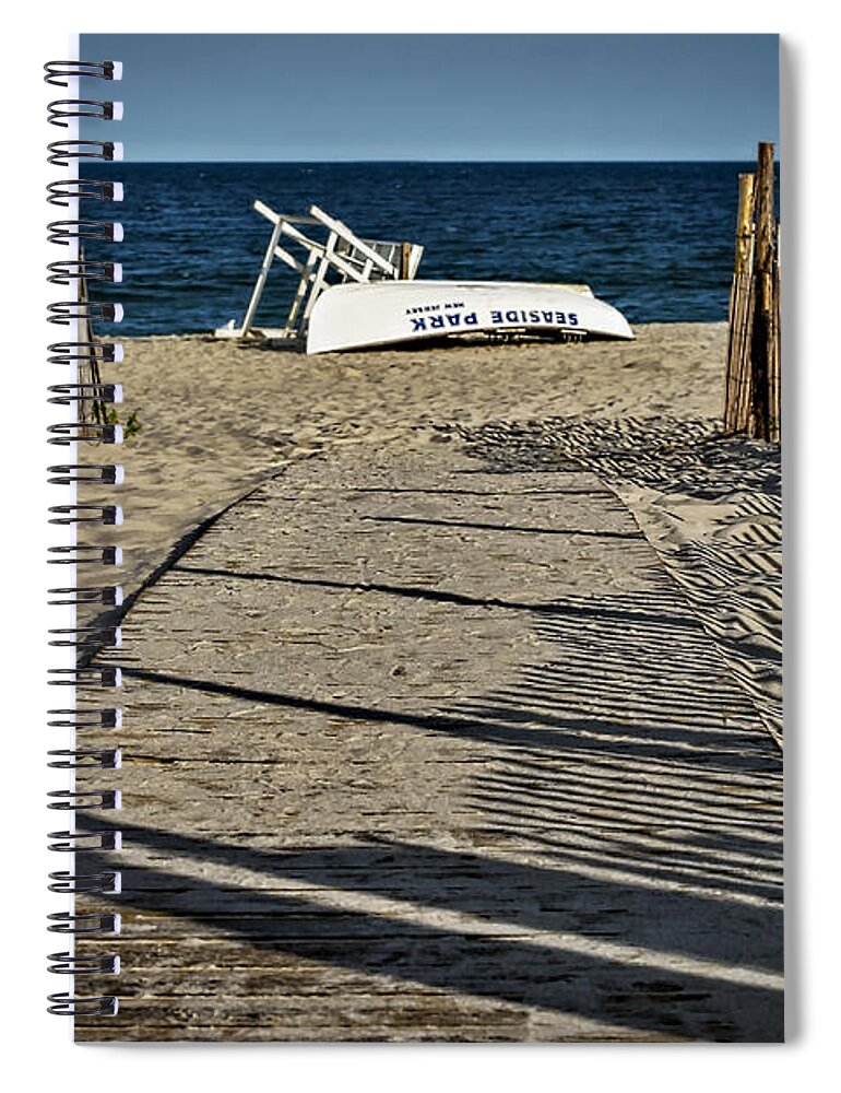 Jersey Shore Spiral Notebook featuring the photograph Seaside Park New Jersey Shore by Susan Candelario