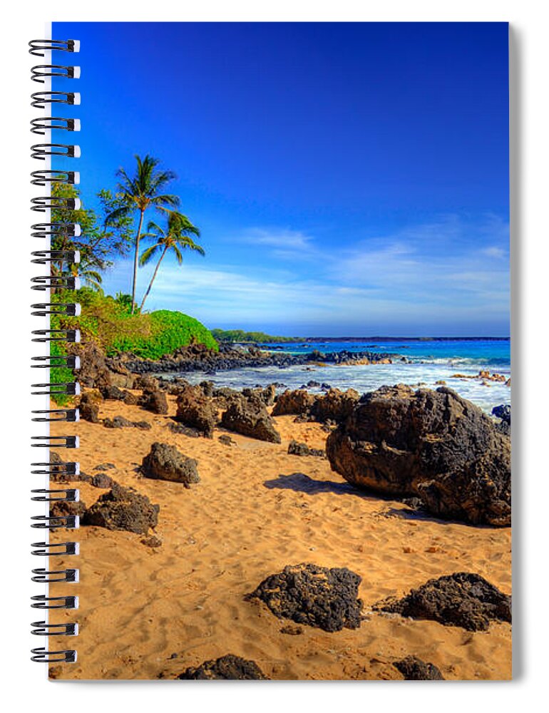 Big Beach Spiral Notebook featuring the photograph Secret Beach Maui by Kelly Wade