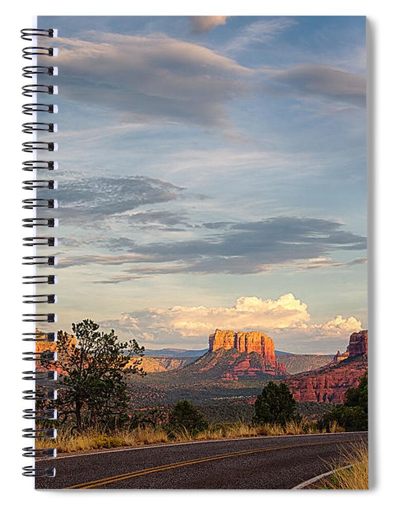 Sedona Spiral Notebook featuring the photograph Sedona Arizona Allure of the Red Rocks - American Desert Southwest by Silvio Ligutti