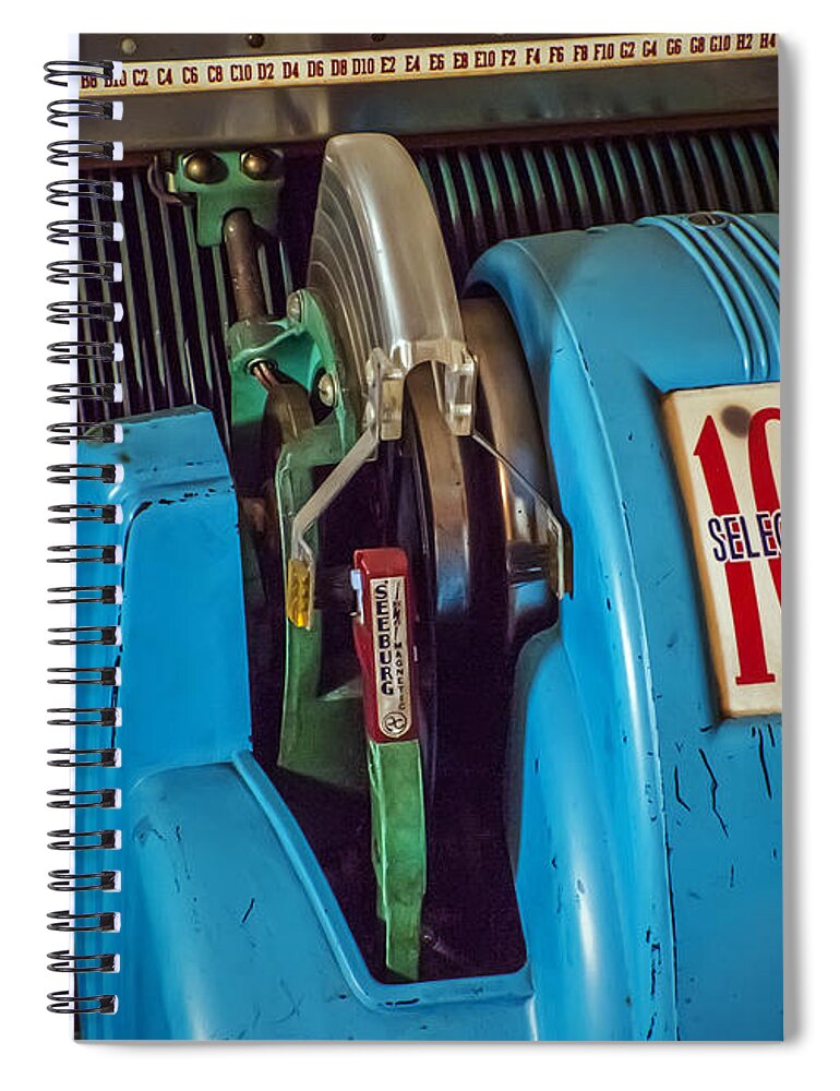2d Spiral Notebook featuring the photograph Seeburg Select-O-Matic Jukebox by Brian Wallace