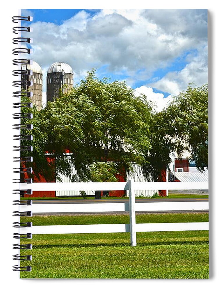 Landscape Spiral Notebook featuring the photograph Serene Surroundings by Frozen in Time Fine Art Photography