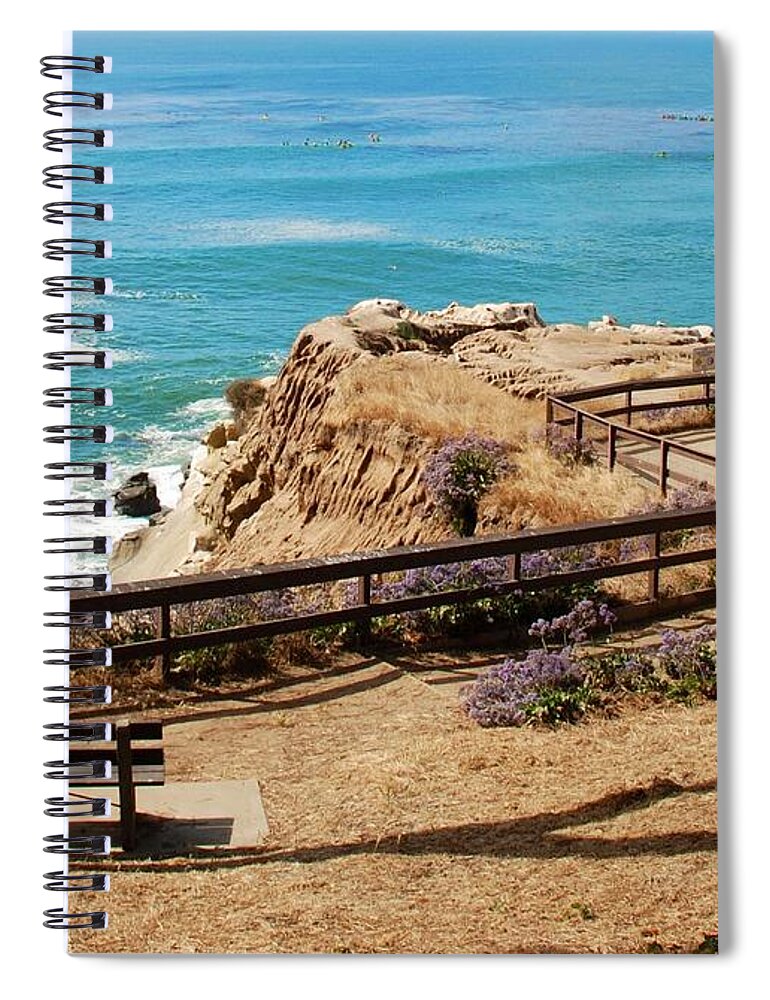 Claudia's Art Dream Spiral Notebook featuring the photograph A Place to Relax by Claudia Ellis