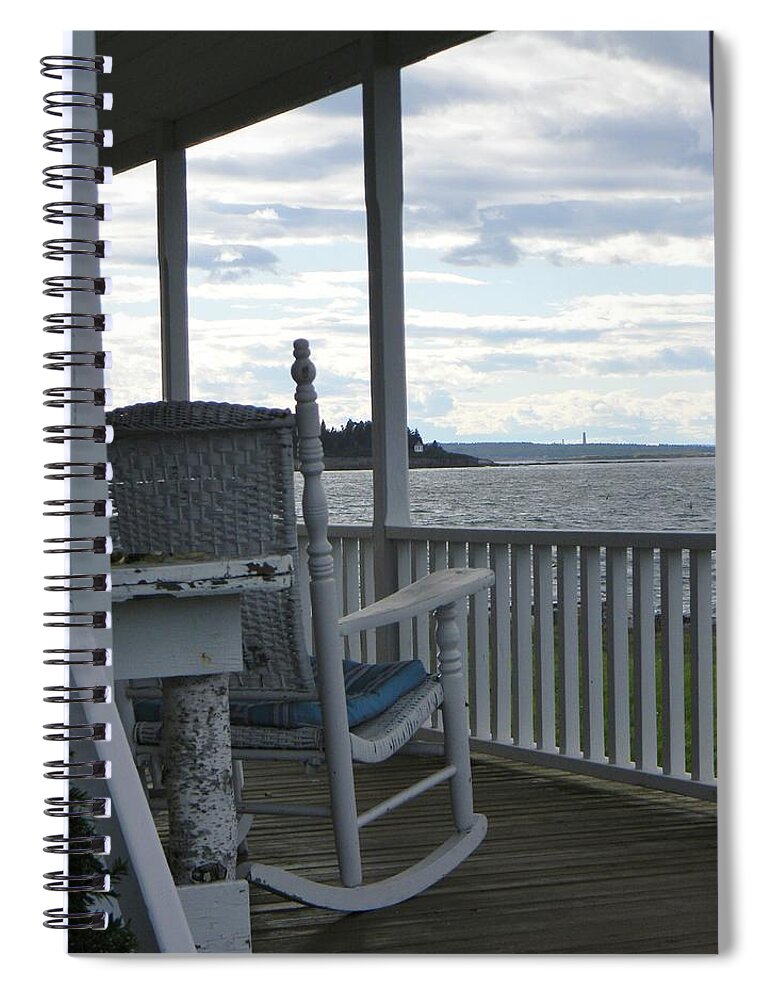 Maine Spiral Notebook featuring the photograph Serenity by Jean Goodwin Brooks