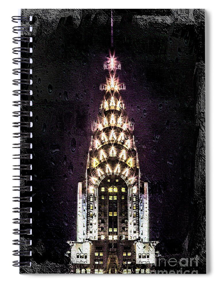 New York City Spiral Notebook featuring the photograph Set In Stone by Az Jackson