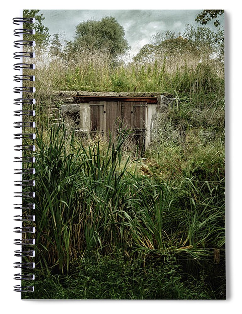 Joan Carroll Spiral Notebook featuring the photograph Shack in the Park by Joan Carroll