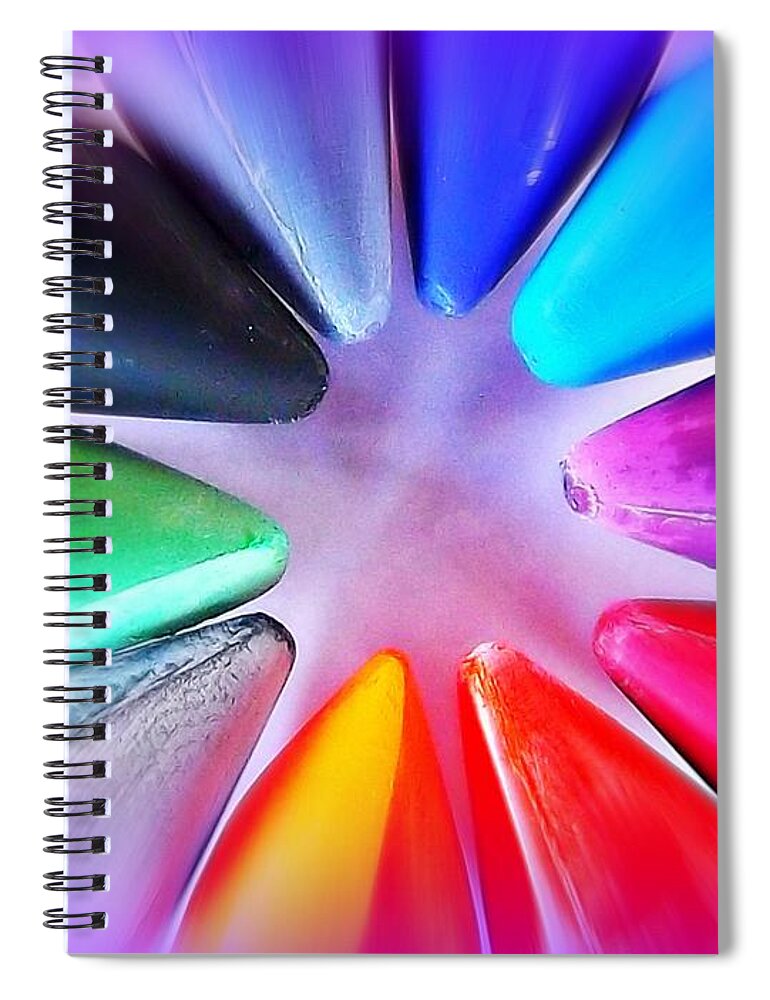 Colors Spiral Notebook featuring the photograph Shades by Clare Bevan