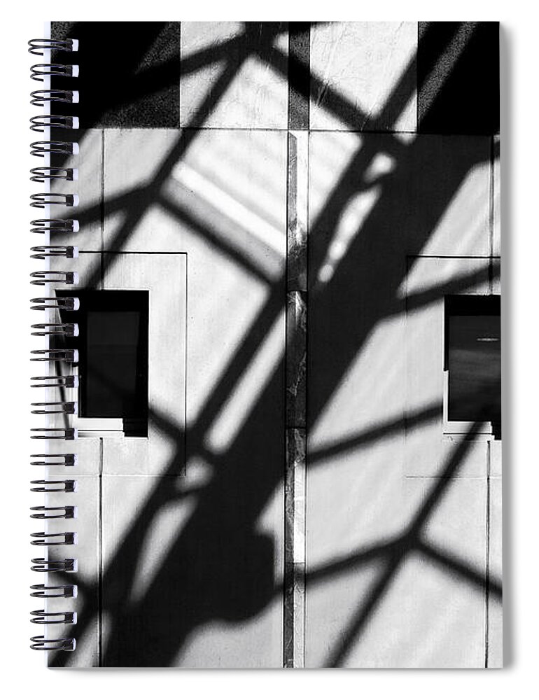 Australia Spiral Notebook featuring the photograph Shadows - Parliament House - Canberra - Australia by Steven Ralser