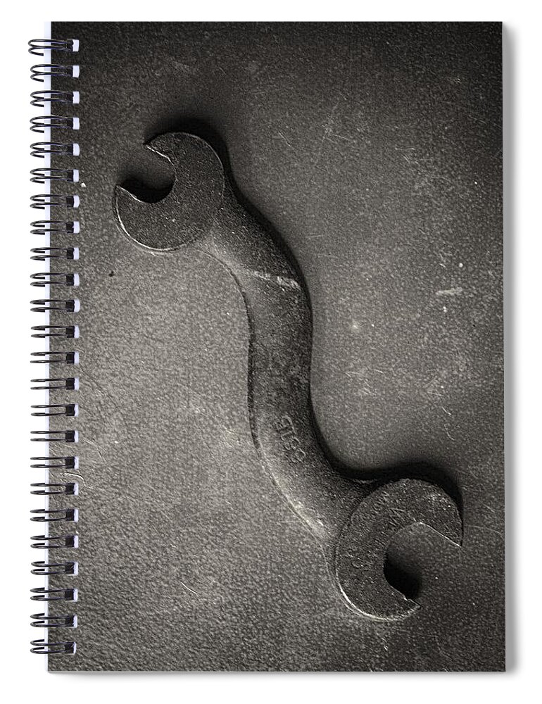 Steel Spiral Notebook featuring the photograph Shadows by Tom Druin