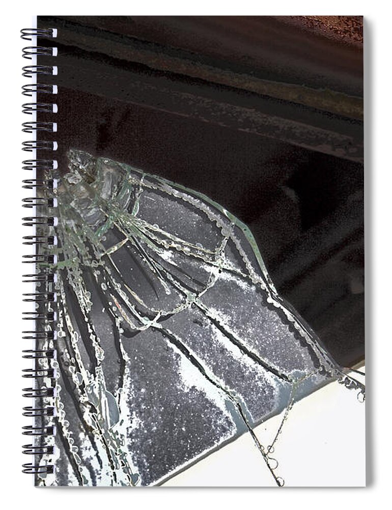 Shattered Spiral Notebook featuring the photograph Shattered by Lynn Sprowl