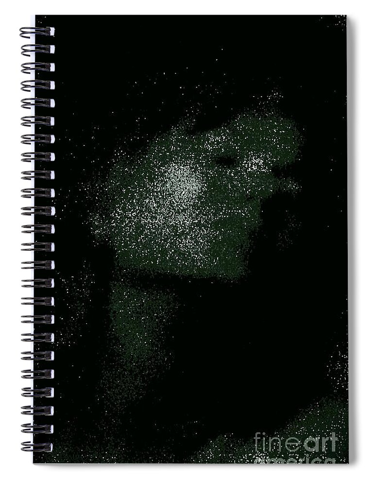 Woman Spiral Notebook featuring the photograph She Is Made Of Stardust by Jacqueline McReynolds
