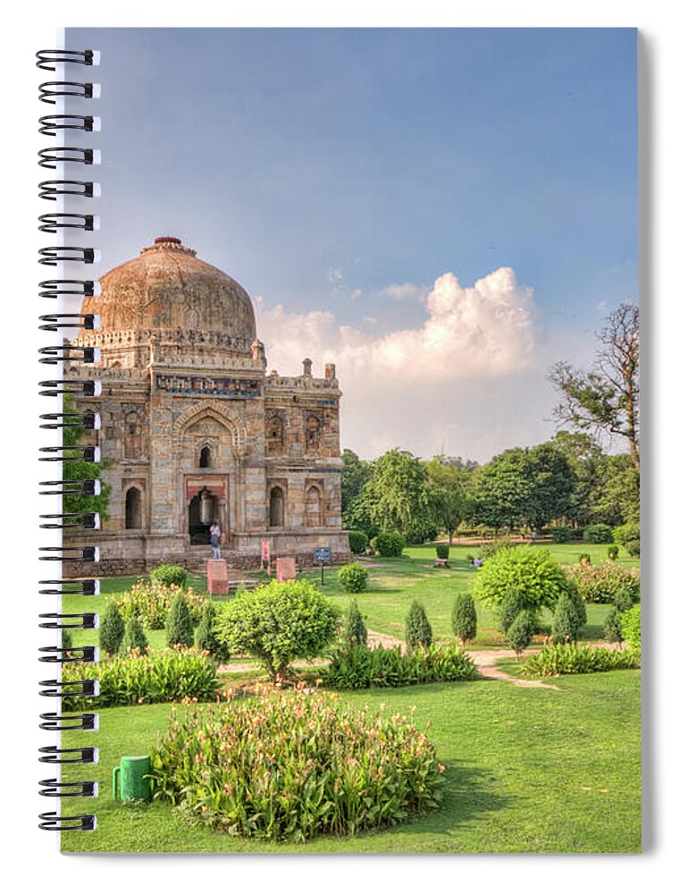 Tranquility Spiral Notebook featuring the photograph Sheesh Gumbad, Lodi Gardens, New Delhi by Mukul Banerjee Photography