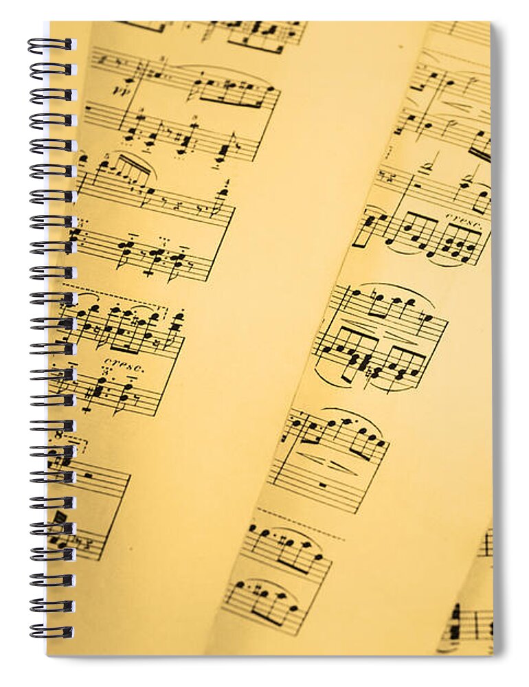 Sheet Music Spiral Notebook featuring the photograph Sheet music by Chevy Fleet