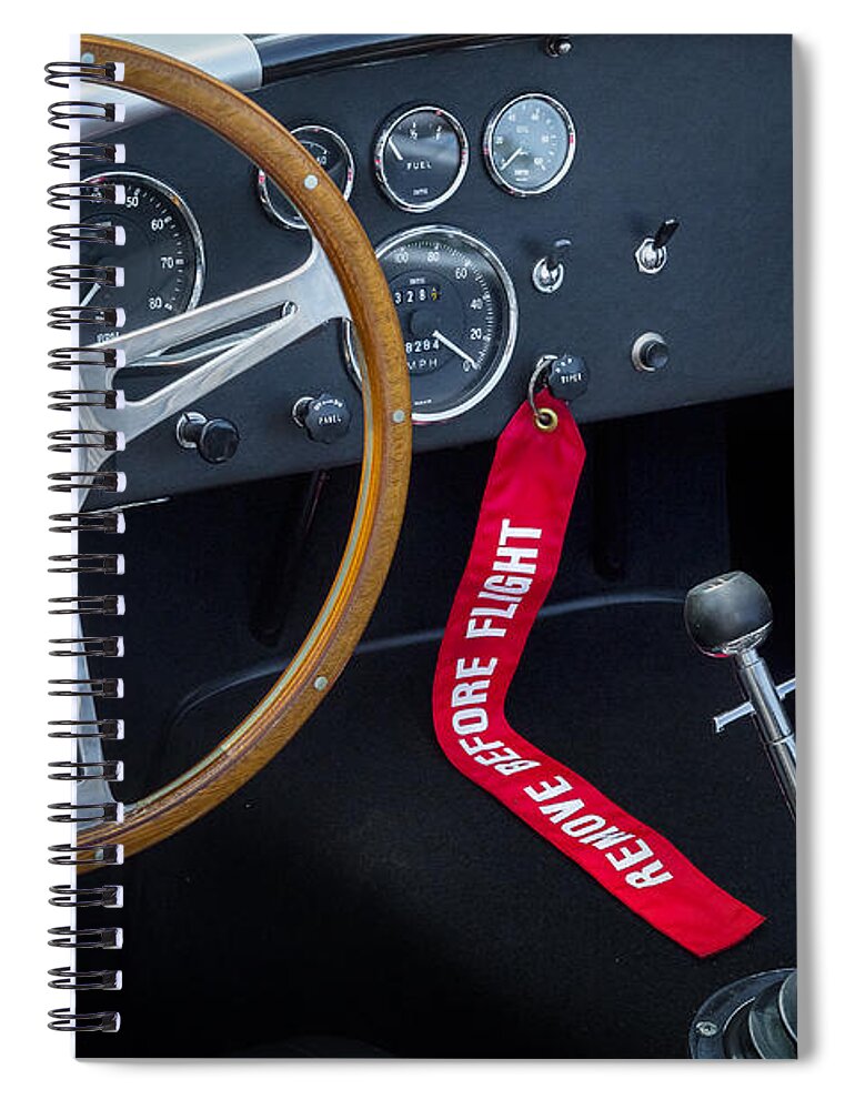 Car Spiral Notebook featuring the photograph Shelby Cobra by Bill Wakeley
