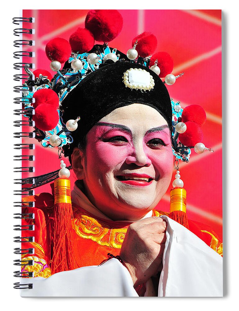 Woman Spiral Notebook featuring the photograph She's All Smiles by Mike Martin