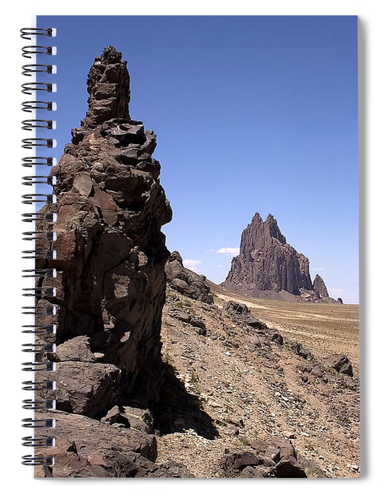 Shiprock Spiral Notebook featuring the photograph Shiprock - New Mexico by Steven Ralser