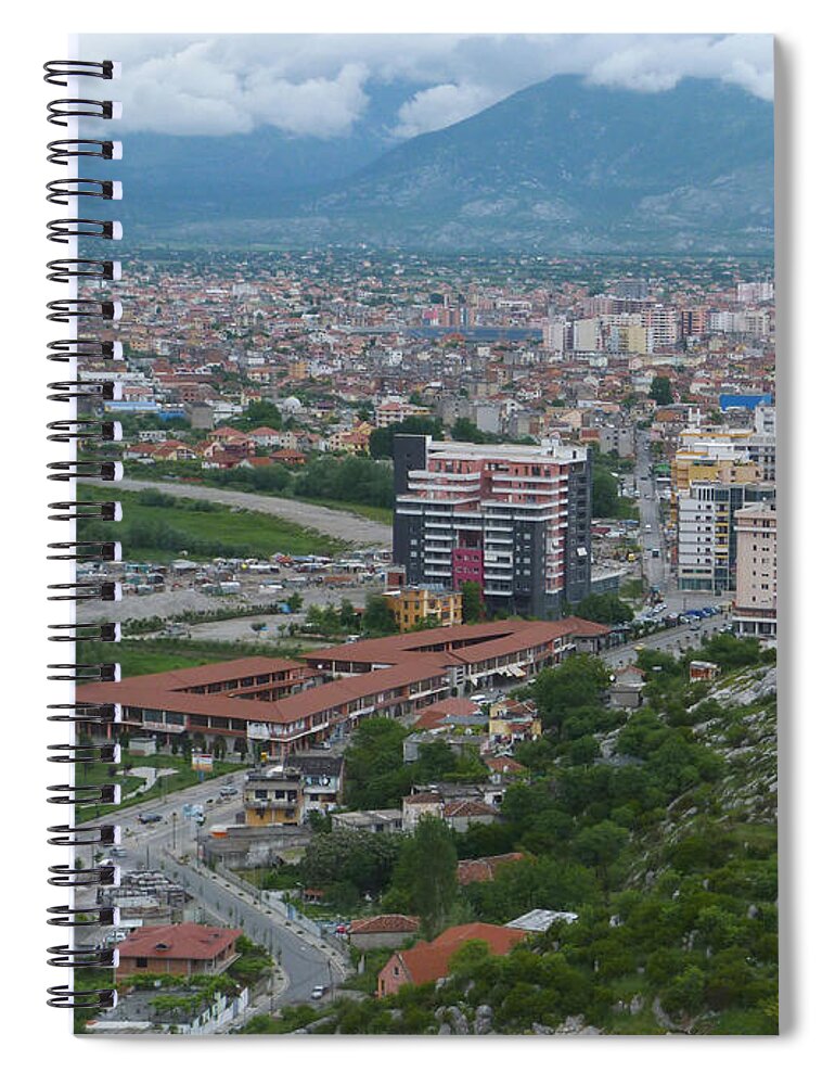 Shkoder Spiral Notebook featuring the photograph Shkoder - Albania by Phil Banks