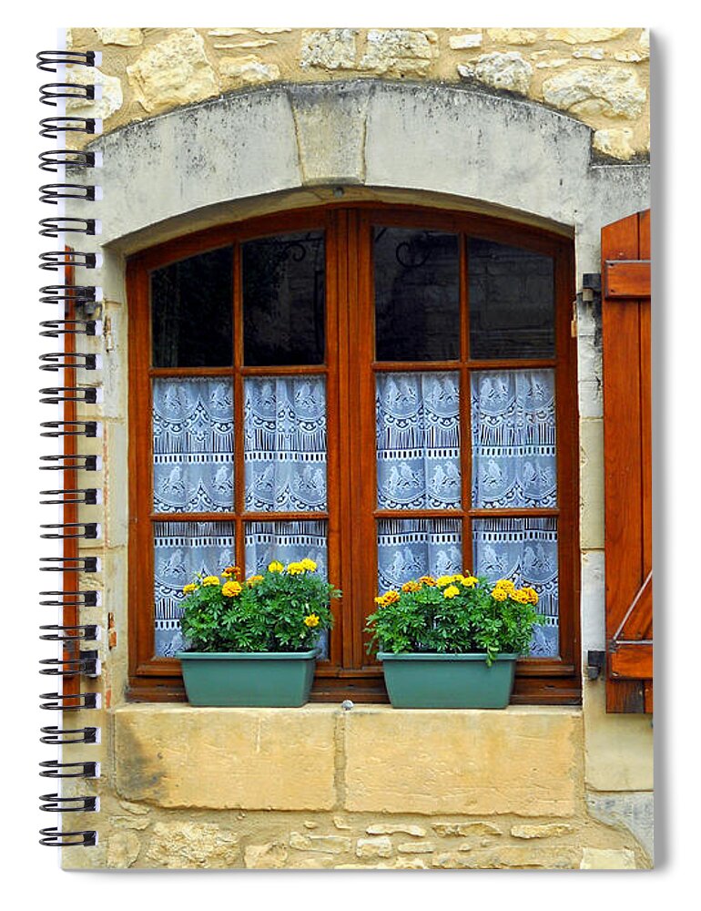 Abstract Spiral Notebook featuring the photograph Shuttered Life by Lauren Leigh Hunter Fine Art Photography