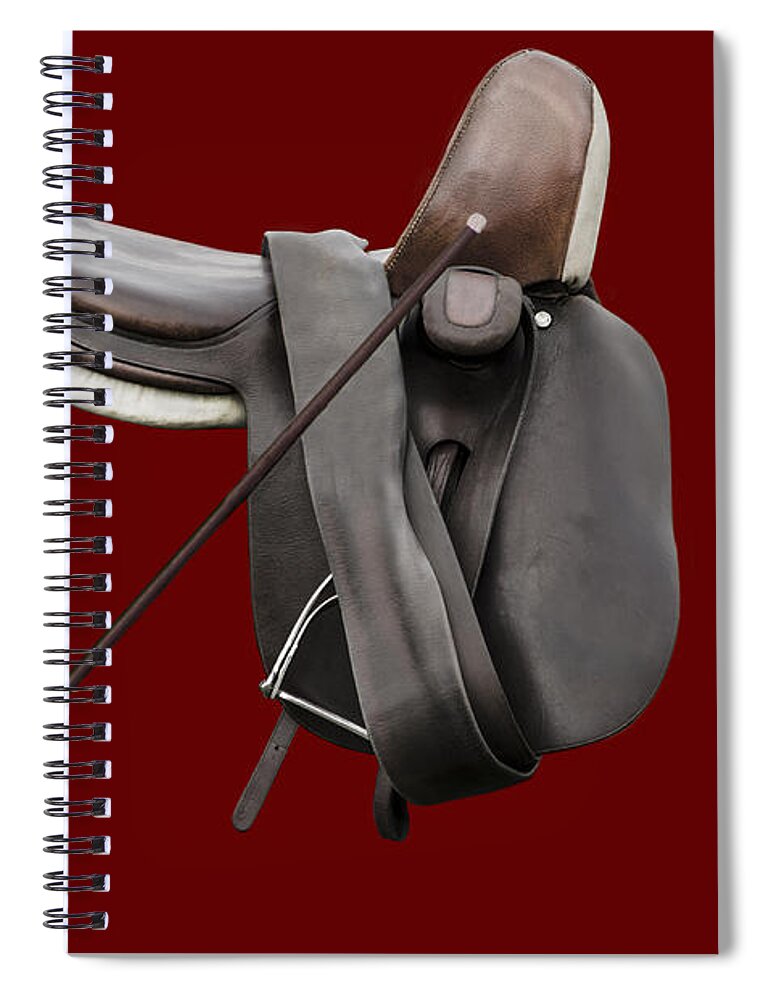 Sidesaddle Spiral Notebook featuring the photograph Sidesaddle and Crop by Linsey Williams