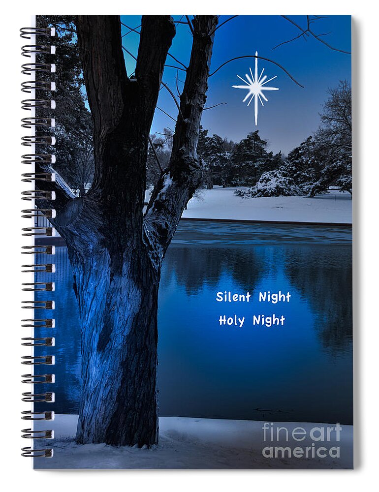 Landscape Spiral Notebook featuring the photograph Silent Night by Betty LaRue