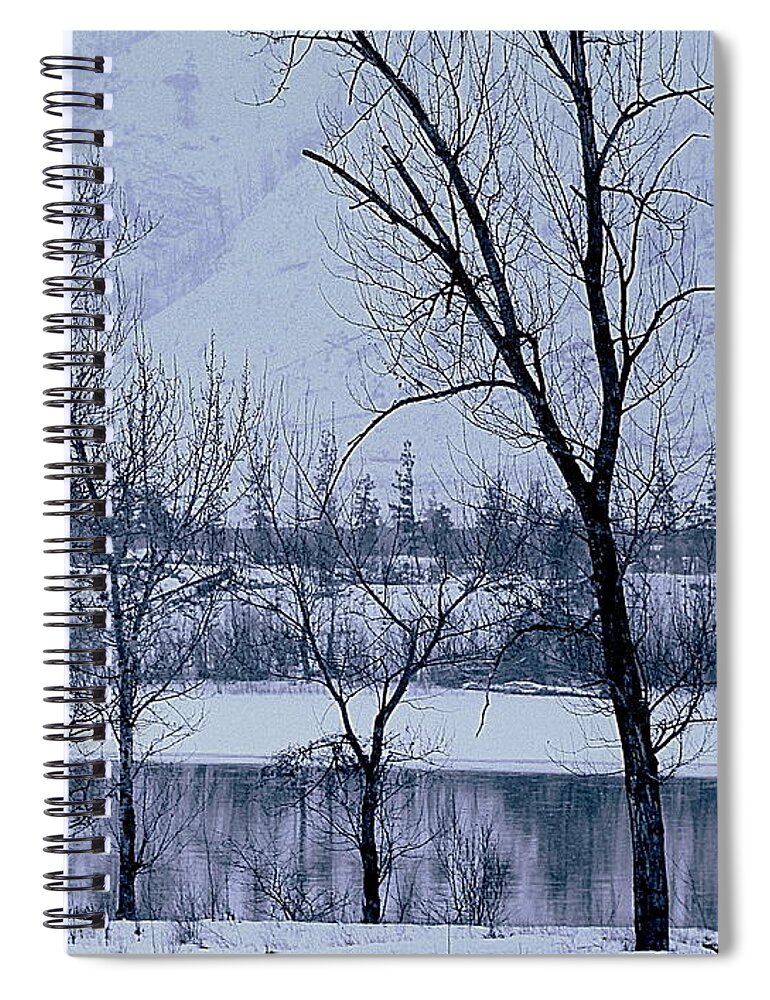 Winter Spiral Notebook featuring the photograph Simple Days by Kathy Bassett