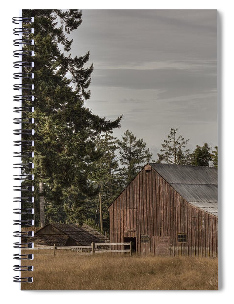 Barn Spiral Notebook featuring the photograph Simpler Times 2 by Randy Hall