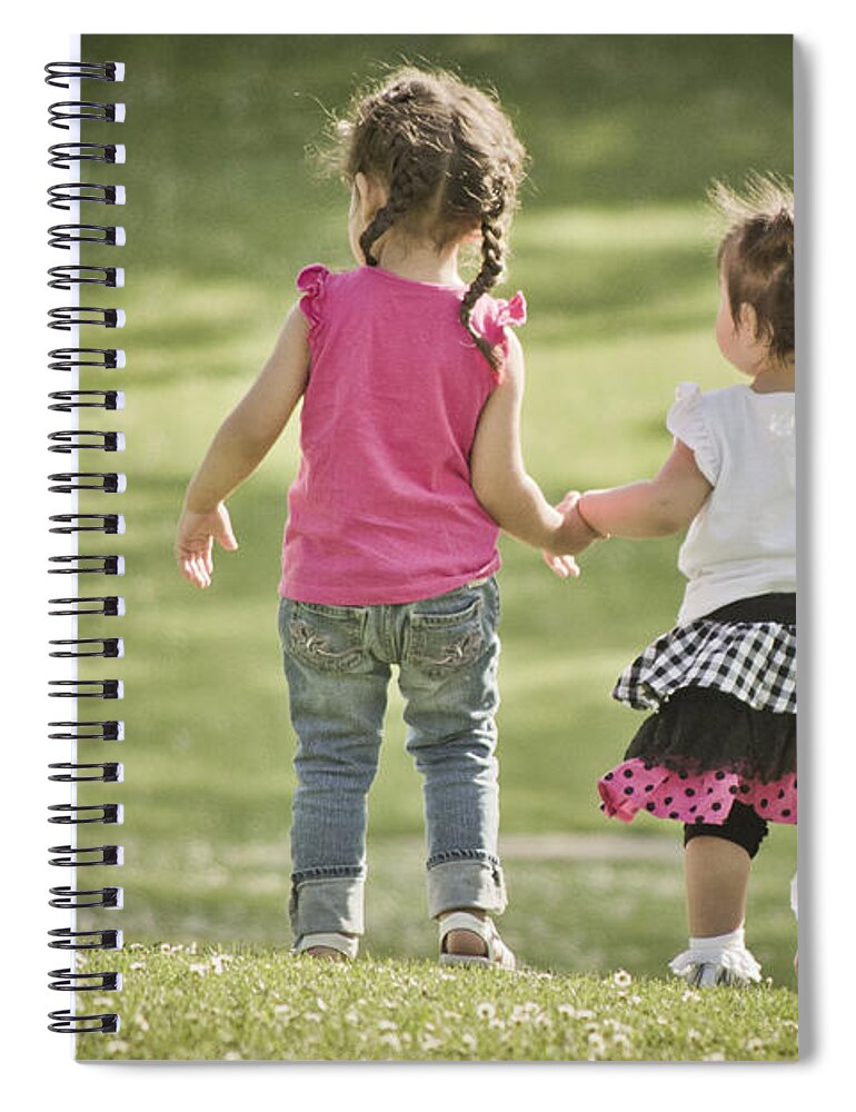 Sisters Spiral Notebook featuring the photograph Sisters by Priya Ghose