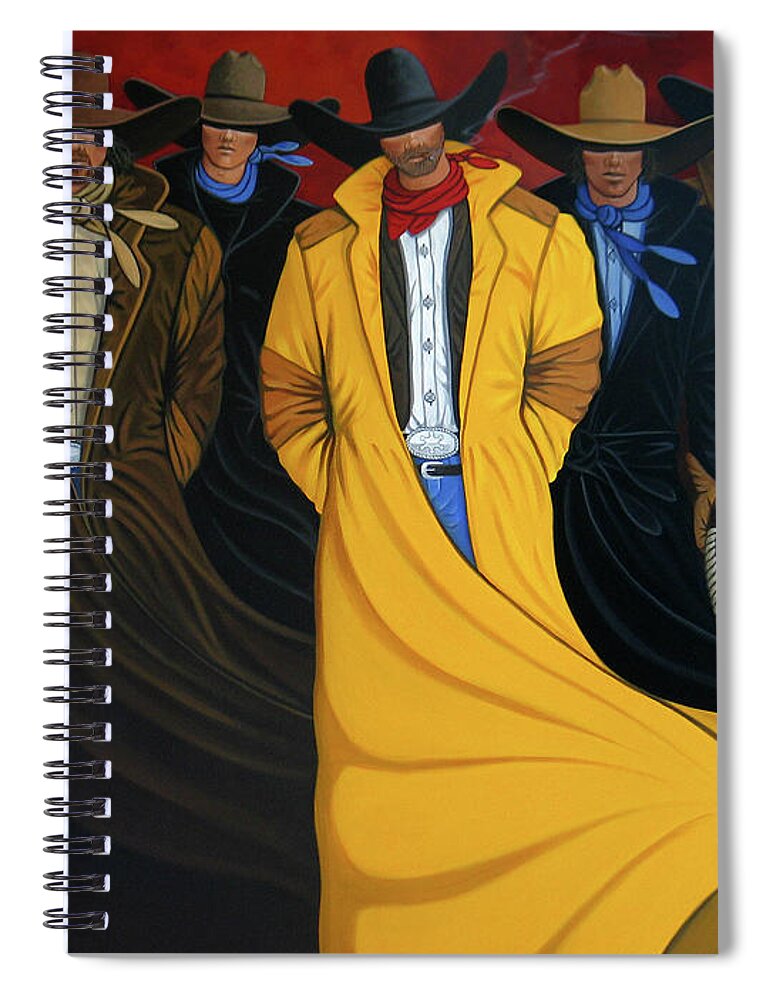 Contemporary Spiral Notebook featuring the painting Six Pac by Lance Headlee