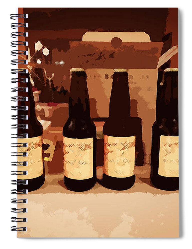 Beer Spiral Notebook featuring the photograph Six Pack by Zinvolle Art