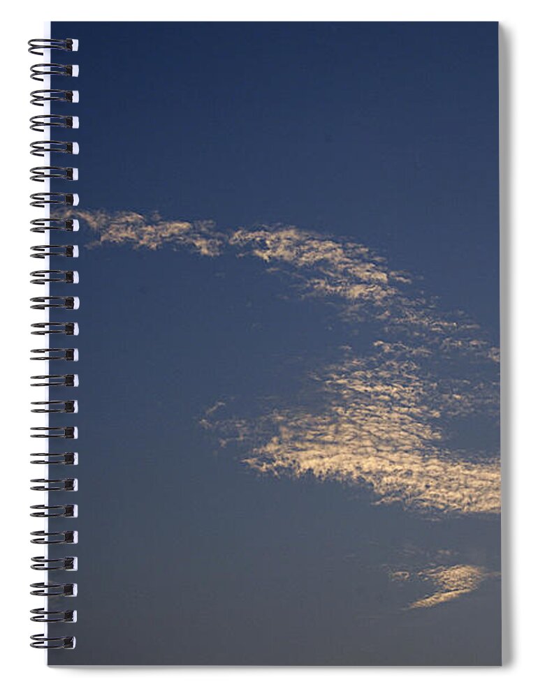 Cloud Spiral Notebook featuring the photograph SKC 0353 Cloud in flight by Sunil Kapadia