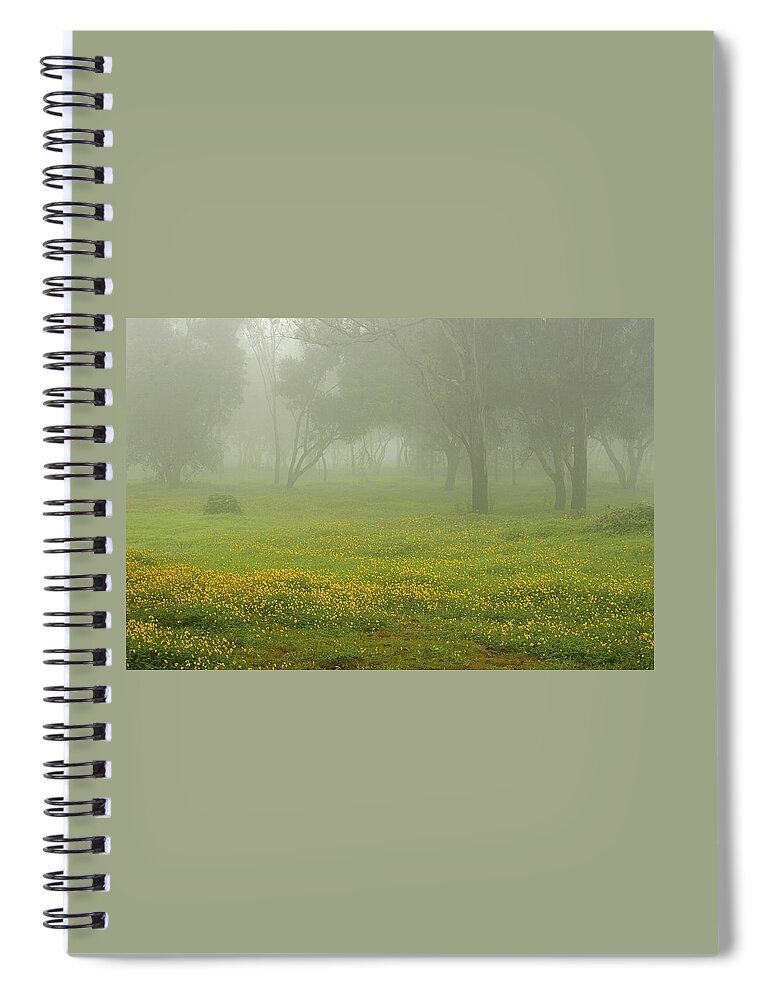 Landscape Spiral Notebook featuring the photograph SKC 0835 Romance in the Meadows by Sunil Kapadia