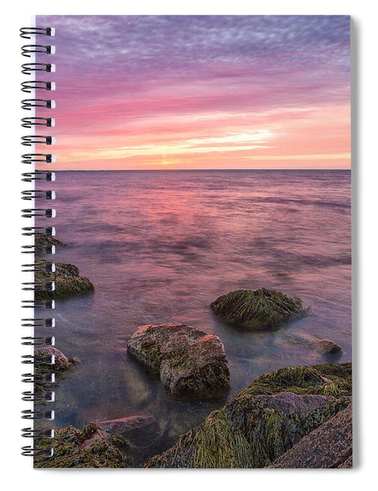 Horizontal Spiral Notebook featuring the photograph Sky Purple by Jon Glaser