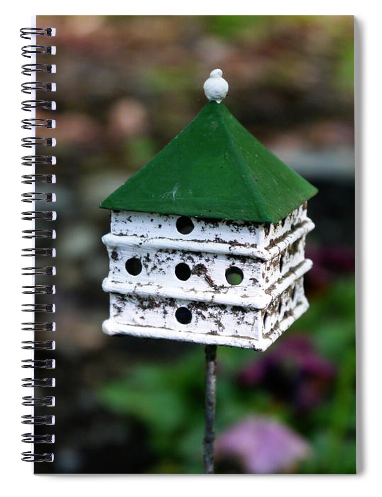 Birdhouse Spiral Notebook featuring the photograph Small World - A Matter of Scale by Richard Reeve